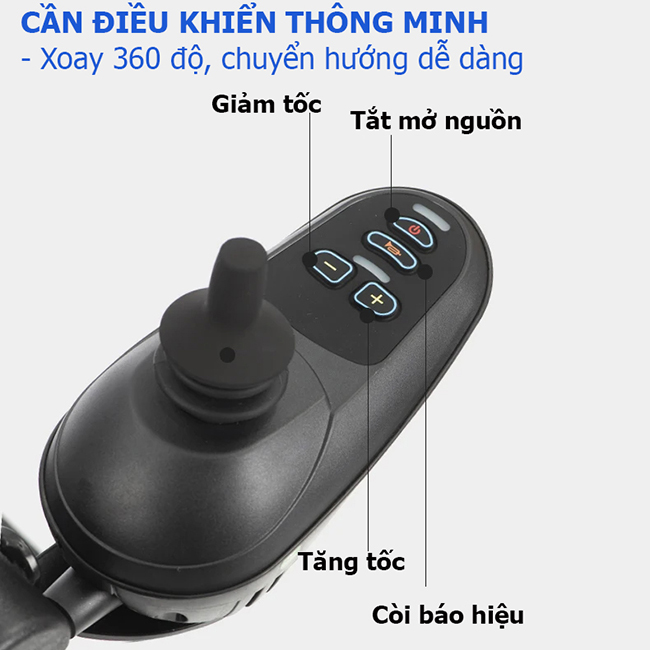 cần điều khiển thông minh Xe Lăn Điện Nakachi NC-013B